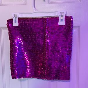 Sequince tube tops one pink and one red